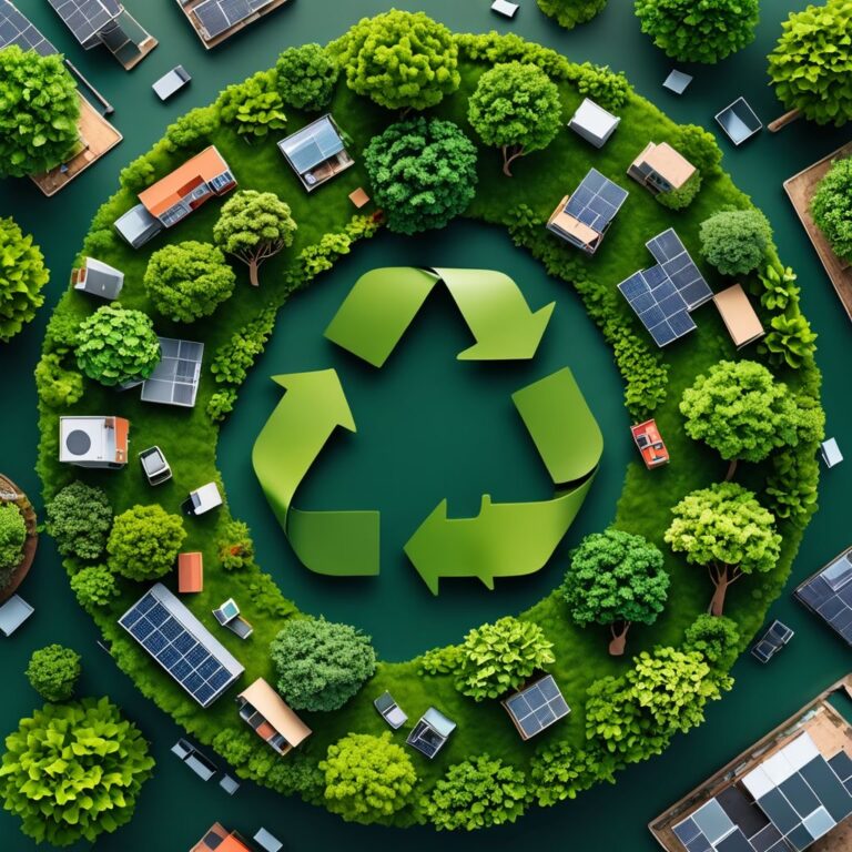 AI Gegenereerde afbeelding over een circulaire economie